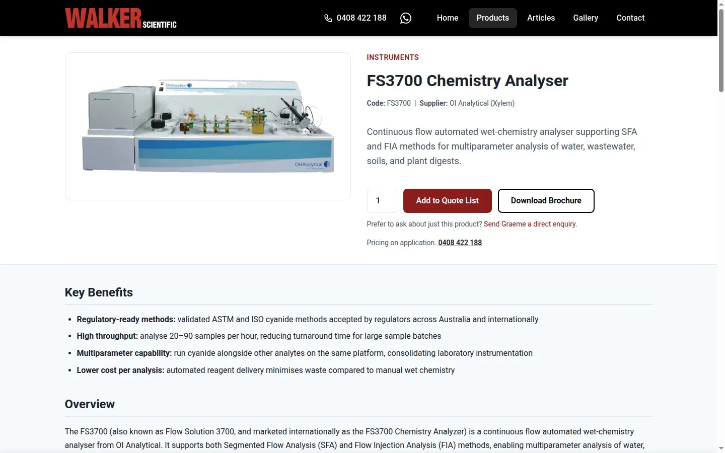 FS3700 product detail page
